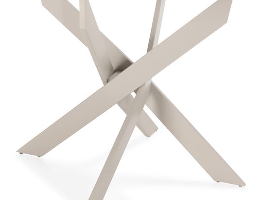 CONCEPT1 - Table Ruth 120 x 120 x 76 cm pied creme