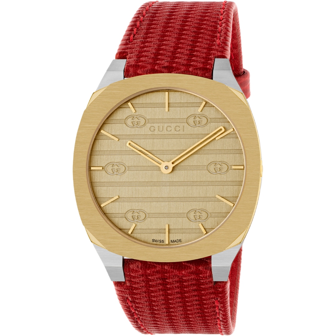 Gucci 25H Rot 34mm