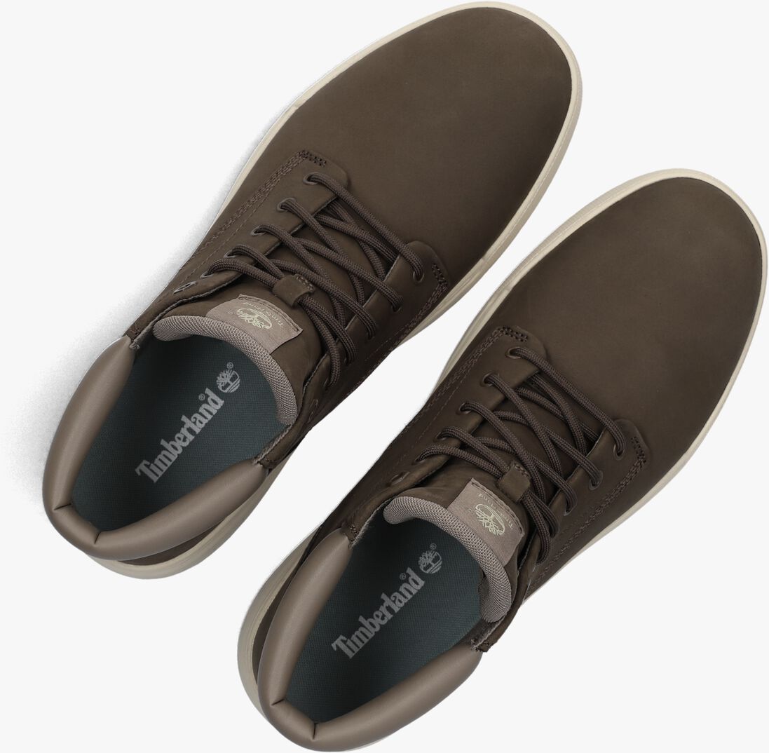 bruine timberland veterschoenen maple grove mid lace up