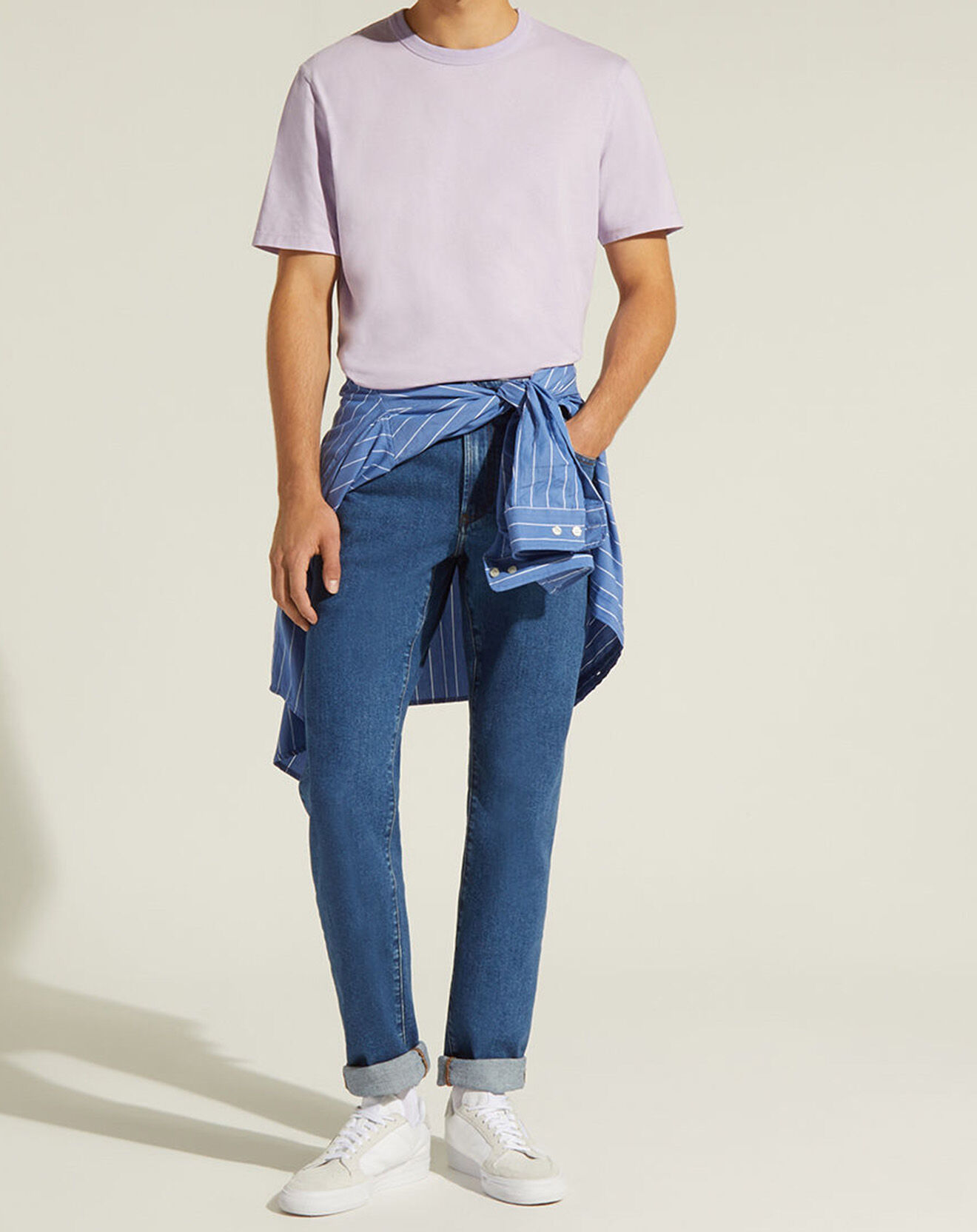 Galeries Lafayette T-Shirt Tishdye violet clair
