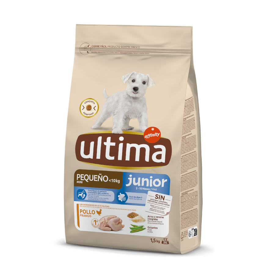 Ração para cães Affinity Ultima Junior Mini sabor frango