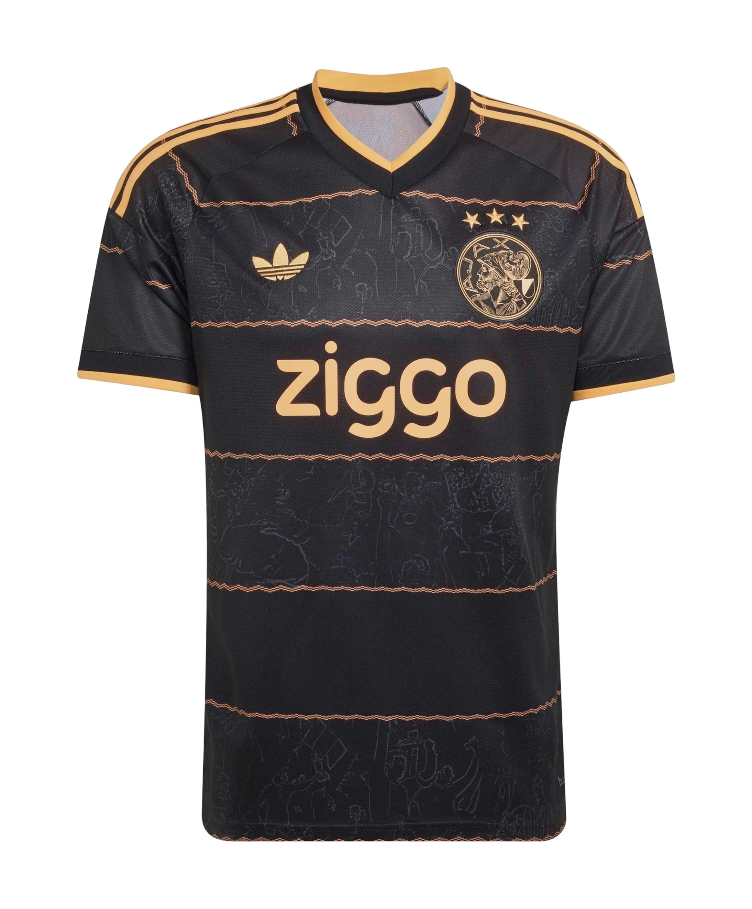 Adidas Heren T-shirt zwart