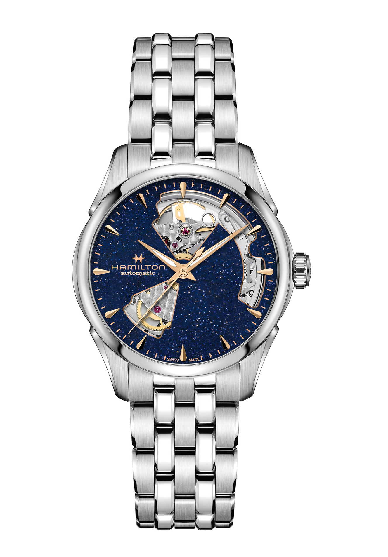 Hamilton Jazzmaster Open Heart Auto 36 mm Blau H32215142