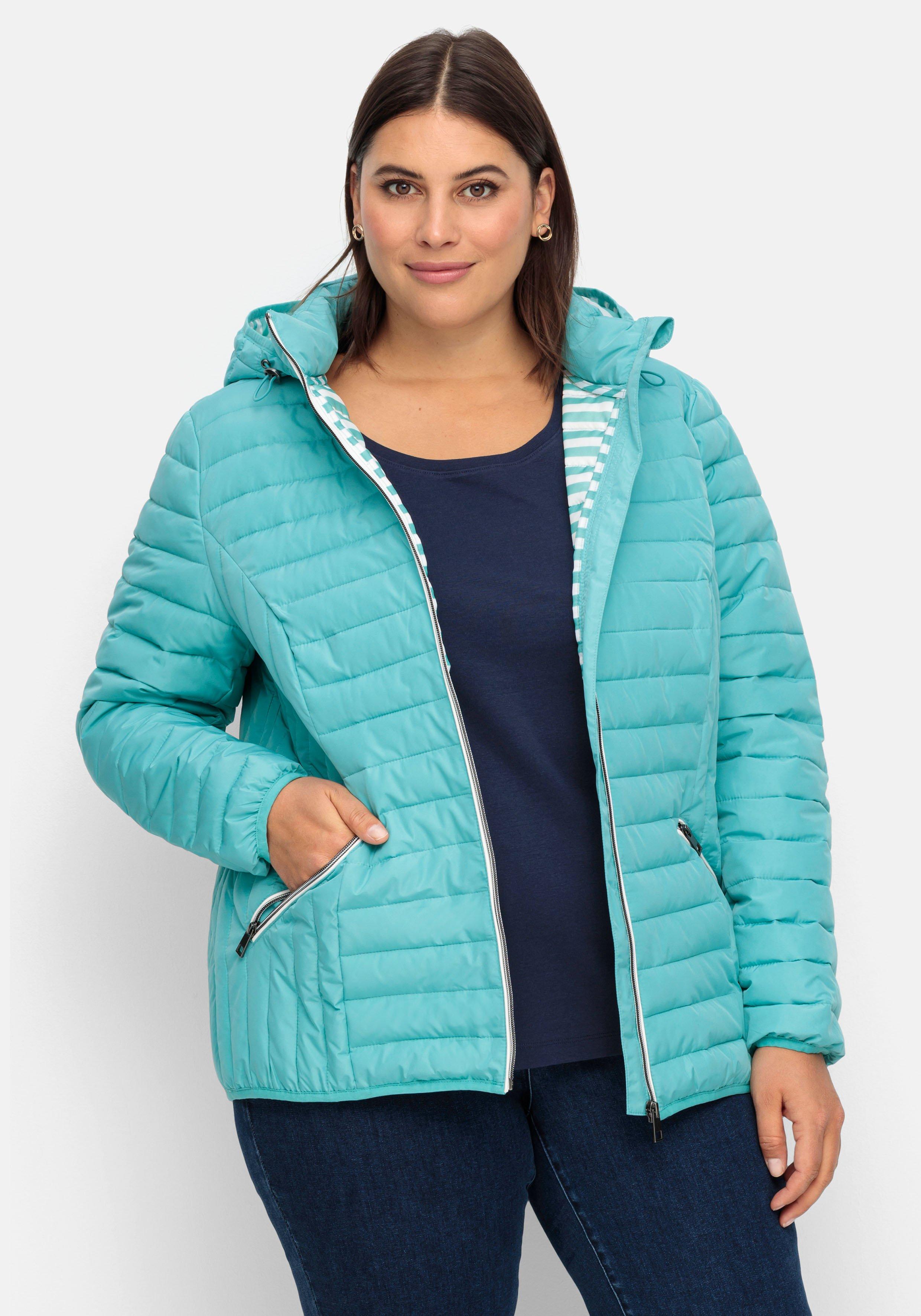 Leichte Steppjacke mit abnehmbarer Kapuze