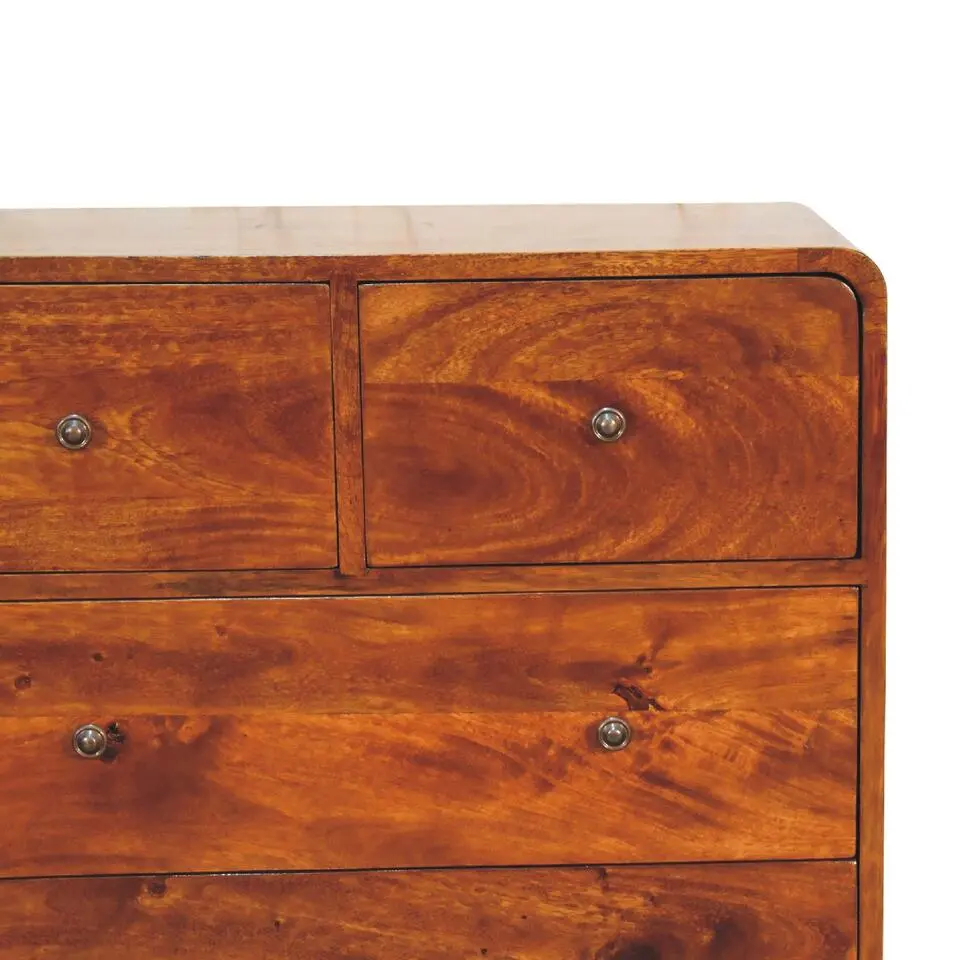 Artisan Furniture Massief Houten Gebogen Eiken Kist