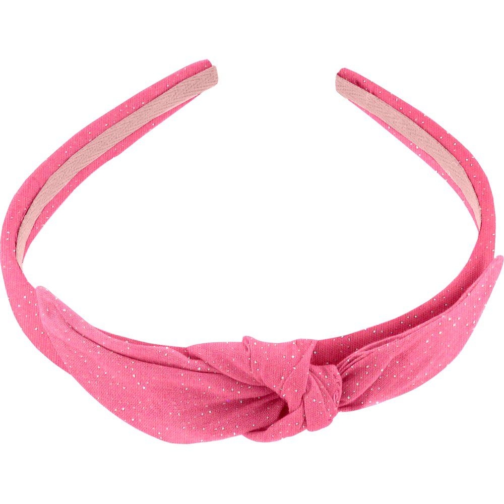 Serre-Tête Noeud Rose Pailleté