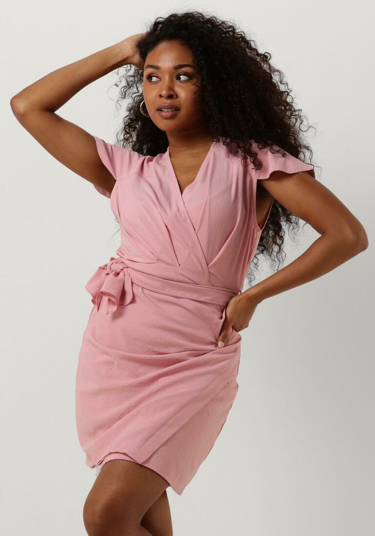 FREEBIRD roze freebird mini jurk wv-drape-pes-23-1.0