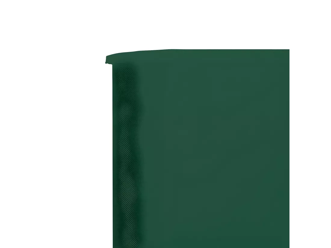 Paravent 5 panneaux Tissu 600 x 80 cm Vert