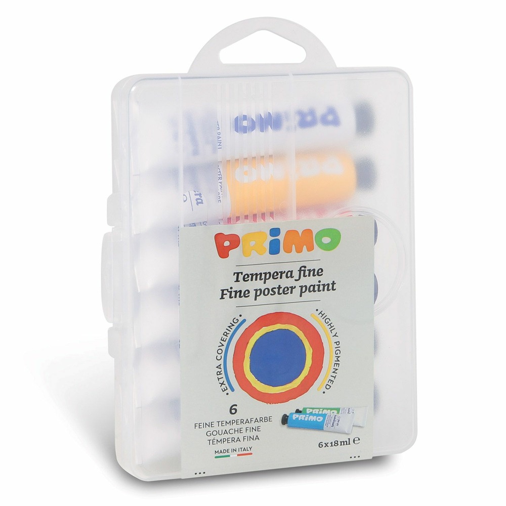 6 tubes de peinture gouache 18 ml