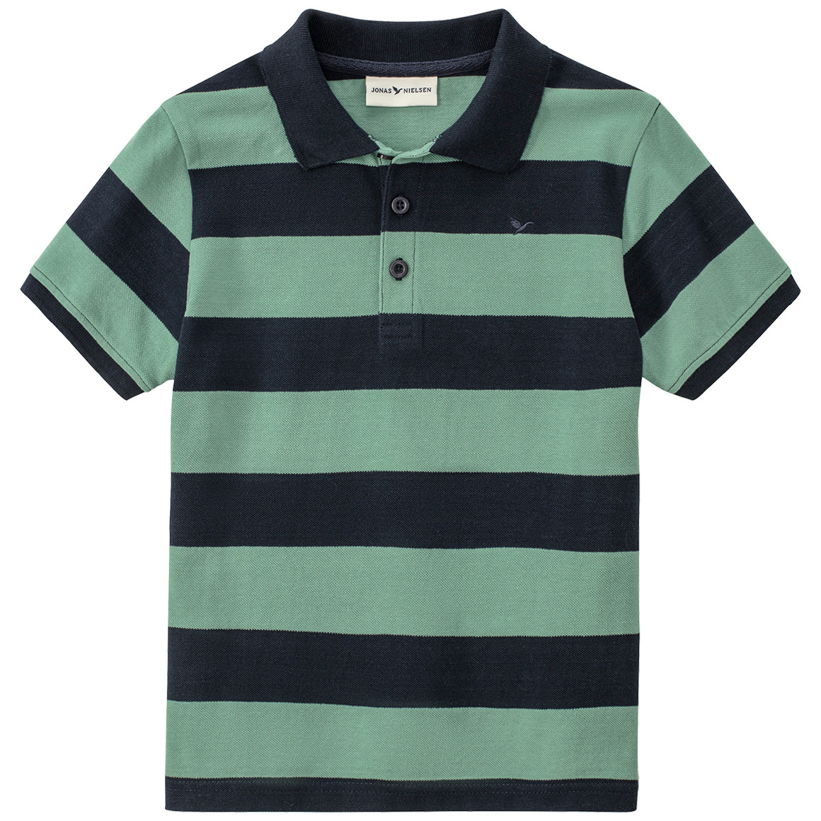 Jonas Nielsen Jungen Poloshirt mit Streifen mintgrün / dunkelblau