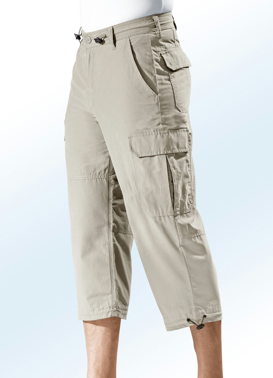 Long-Bermudas aus reiner Baumwolle in 4 Farben