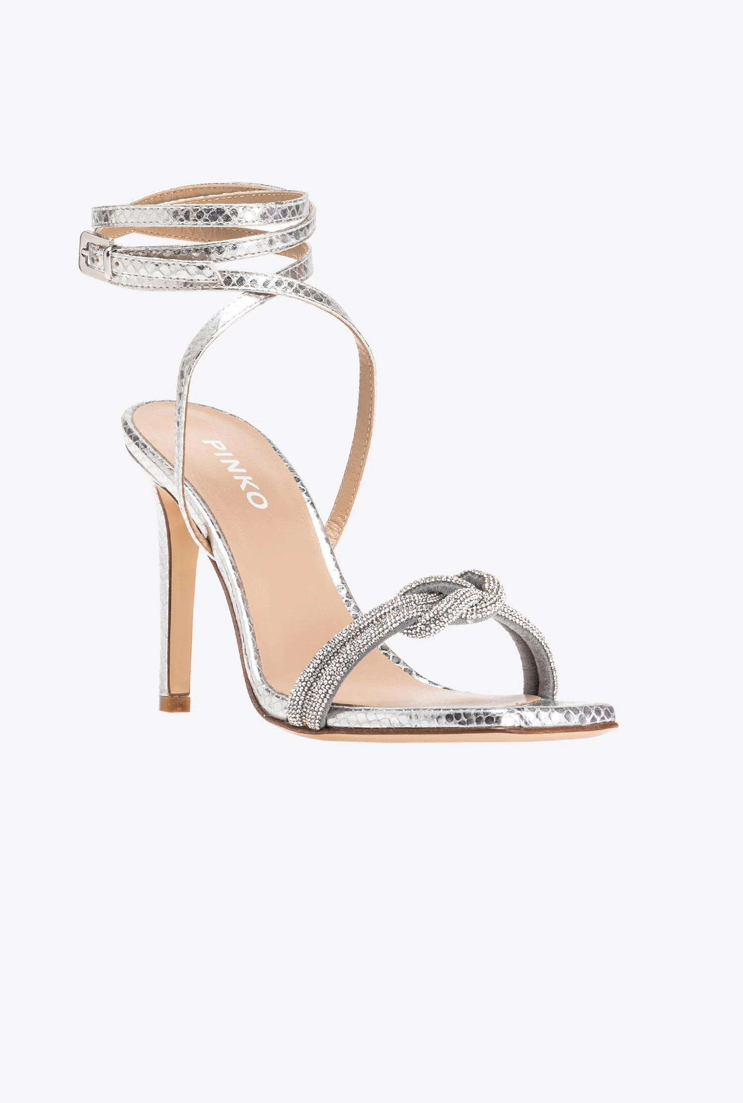 Sandales avec noeud | Argent
