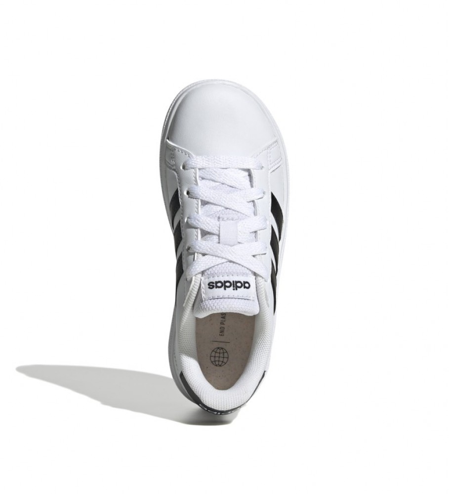 Tênis adidas Grand Court Lifestyle com cadarço, branco