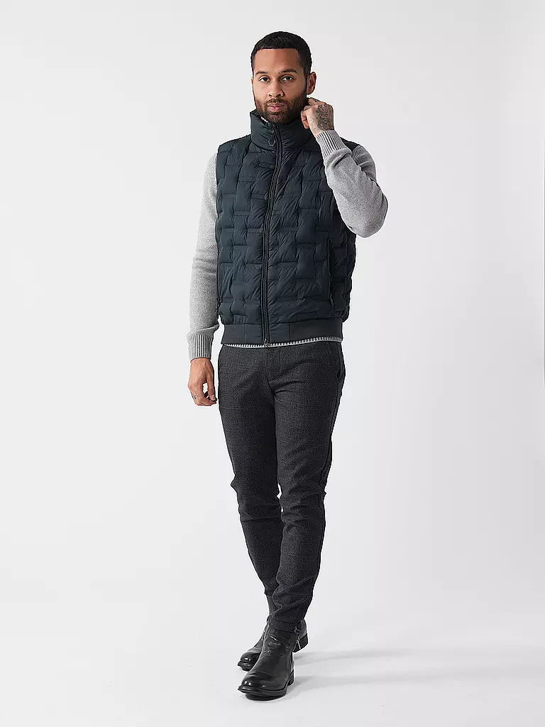 REPLAY Steppgilet  dunkelgrün