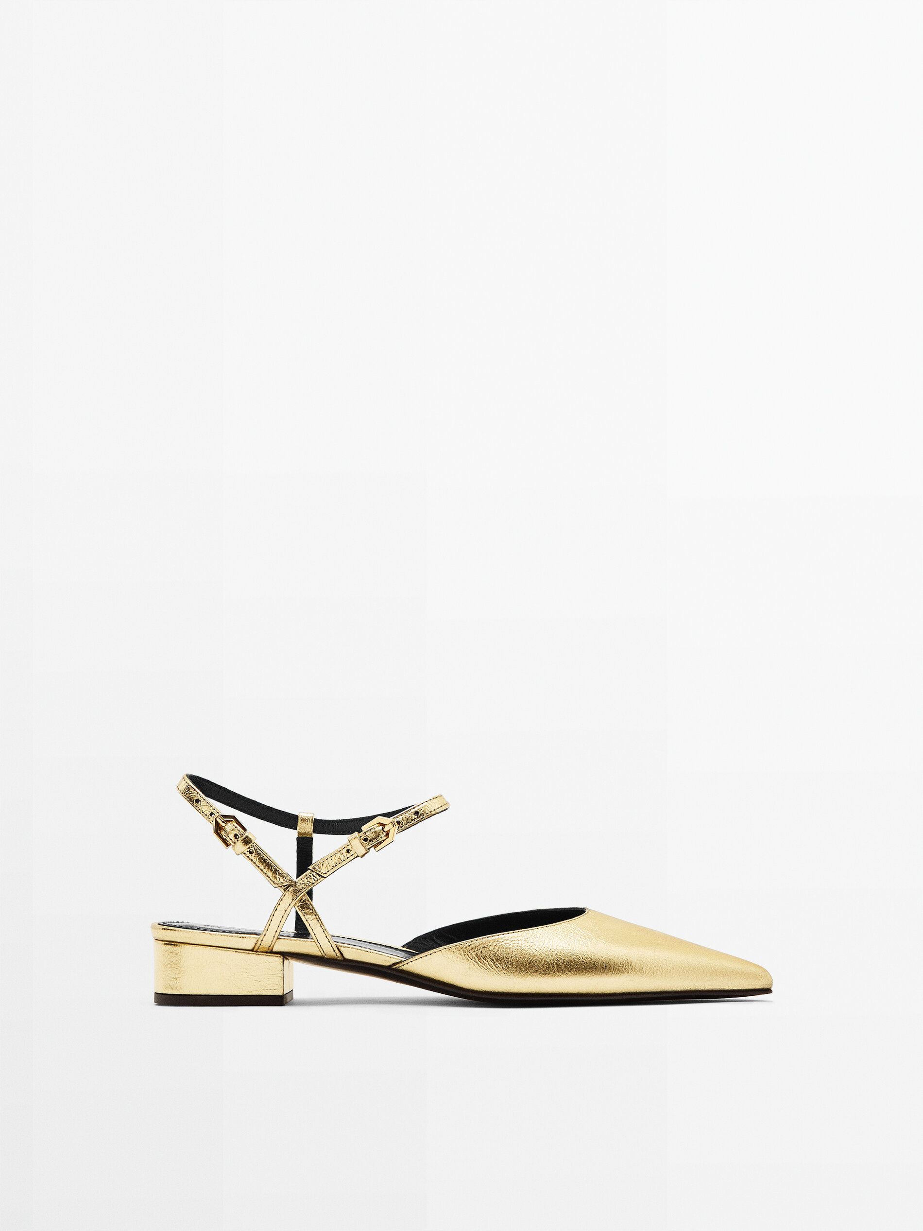 Skin Zapato tacón destalonado - DORADO