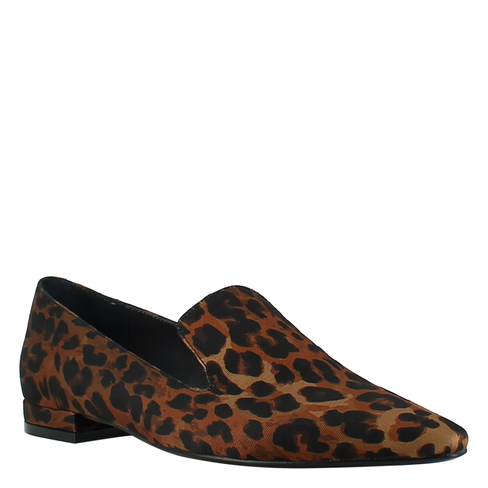 DANTESSE - Mocassins à pattes en textile léopard | Marron