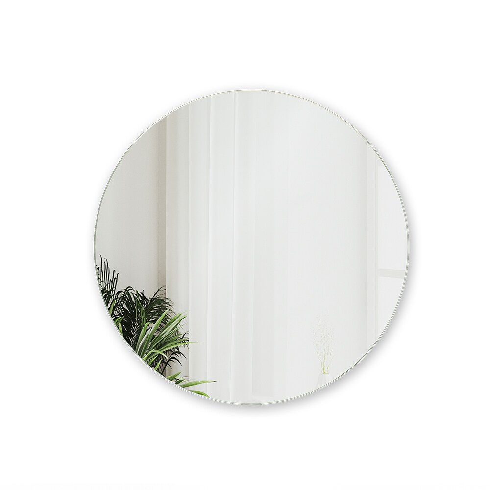 Vicco Badspiegel Karen 60 x 60 cm, runder Wandspiegel für Badezimmer, rahmenlos, modern