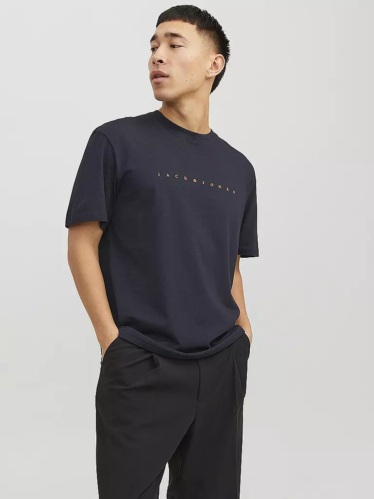JACK & JONES T-Shirt JJESTAR dunkelblau