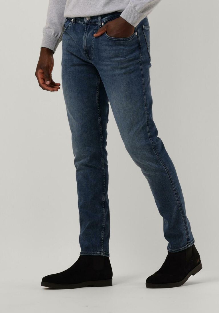 7 FOR ALL MANKIND donkerblauwe 7 for all mankind slim fit jeans slimmy tapered stretch tek maze