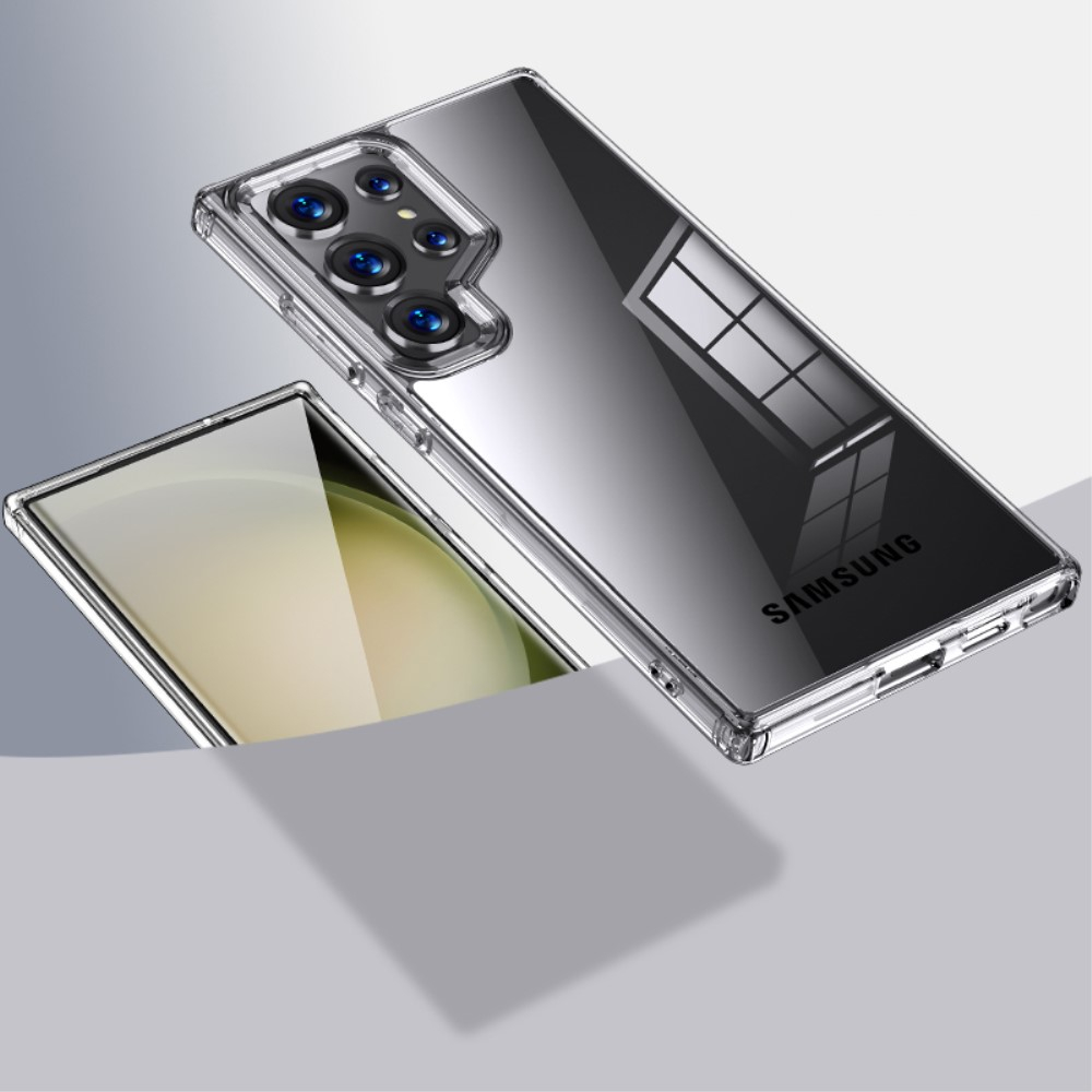 Samsung Galaxy S24 Ultra Hybrid Hardcase Hülle mit TPU Bumper - Transparent
