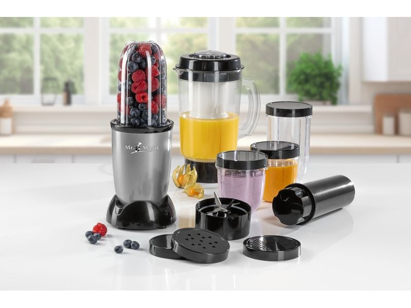 GOURMETmaxx Nährstoffextraktor Nutrition Schwarz/Silber Multifunktionaler Nährstoffextraktor für Smoothies, Suppen und mehr