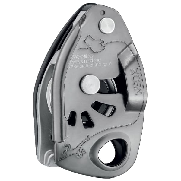 Assureur descendeur escalade PETZL NEOX LIGHT GRAY