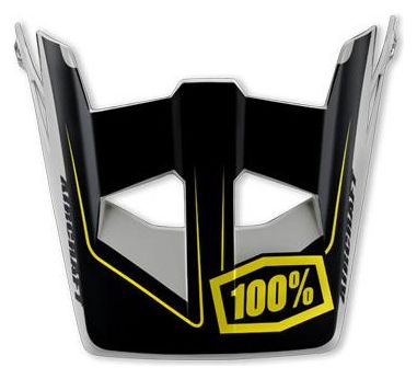 Visière 100% Pour Casque Aircraft - Noir / Jaune