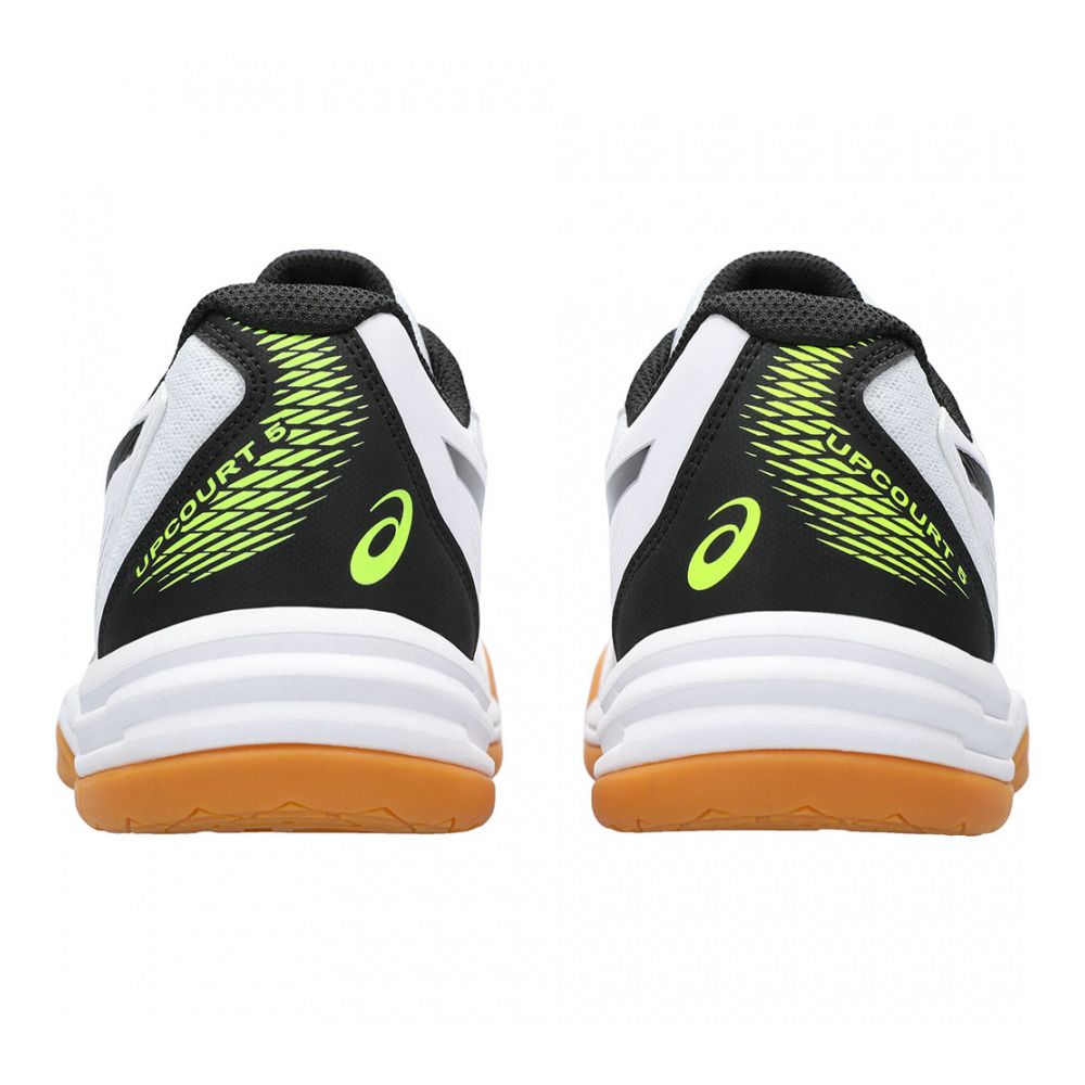 Asics UPCOURT 5 - Chaussures handball Homme white/safety yellow