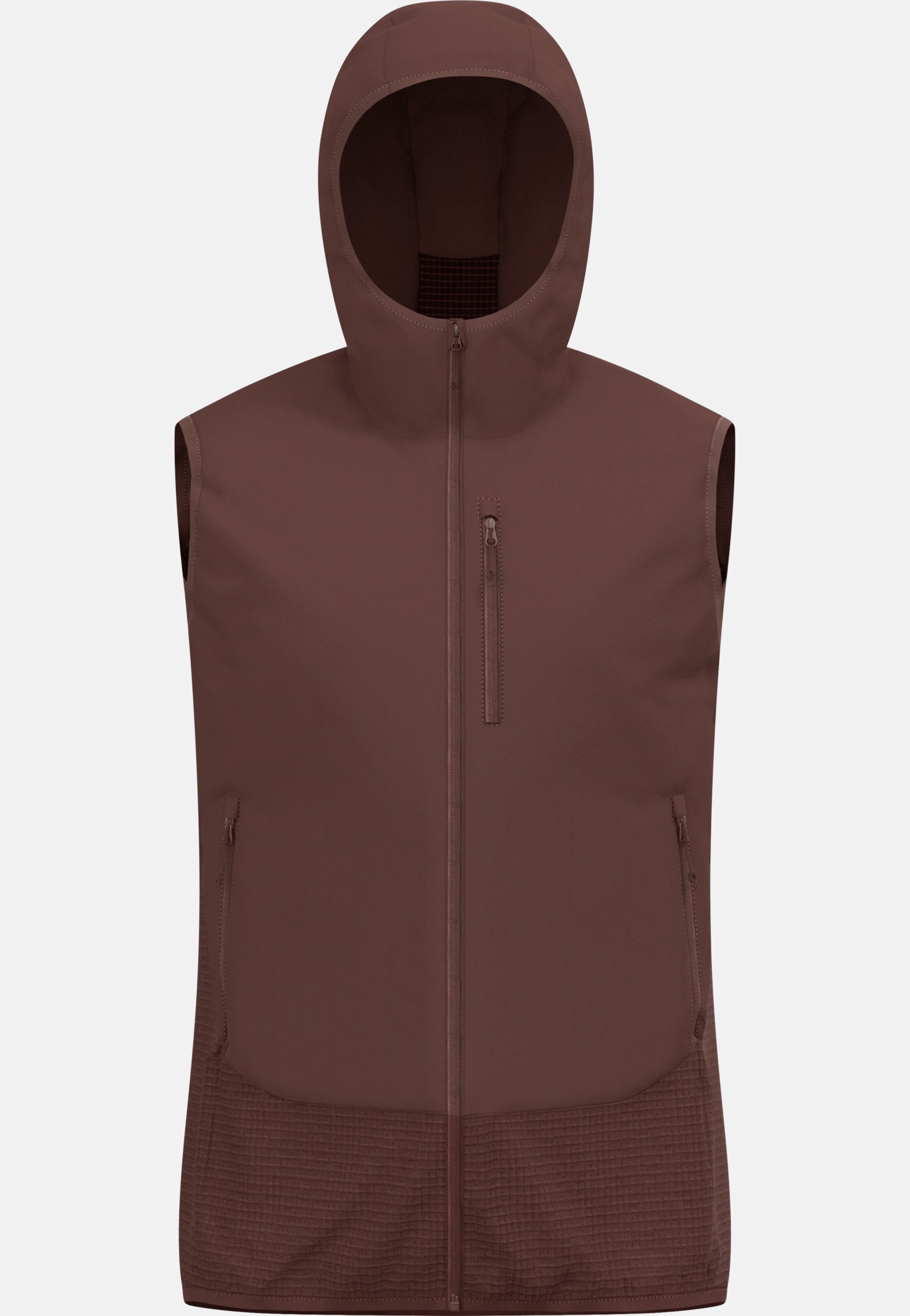 Isolierte Ascent Hybridweste mit Wolle in fudge