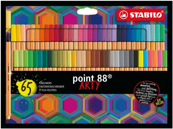 Stabilo Point 88 Arty Supersæt - med 65 stk. ass. farver