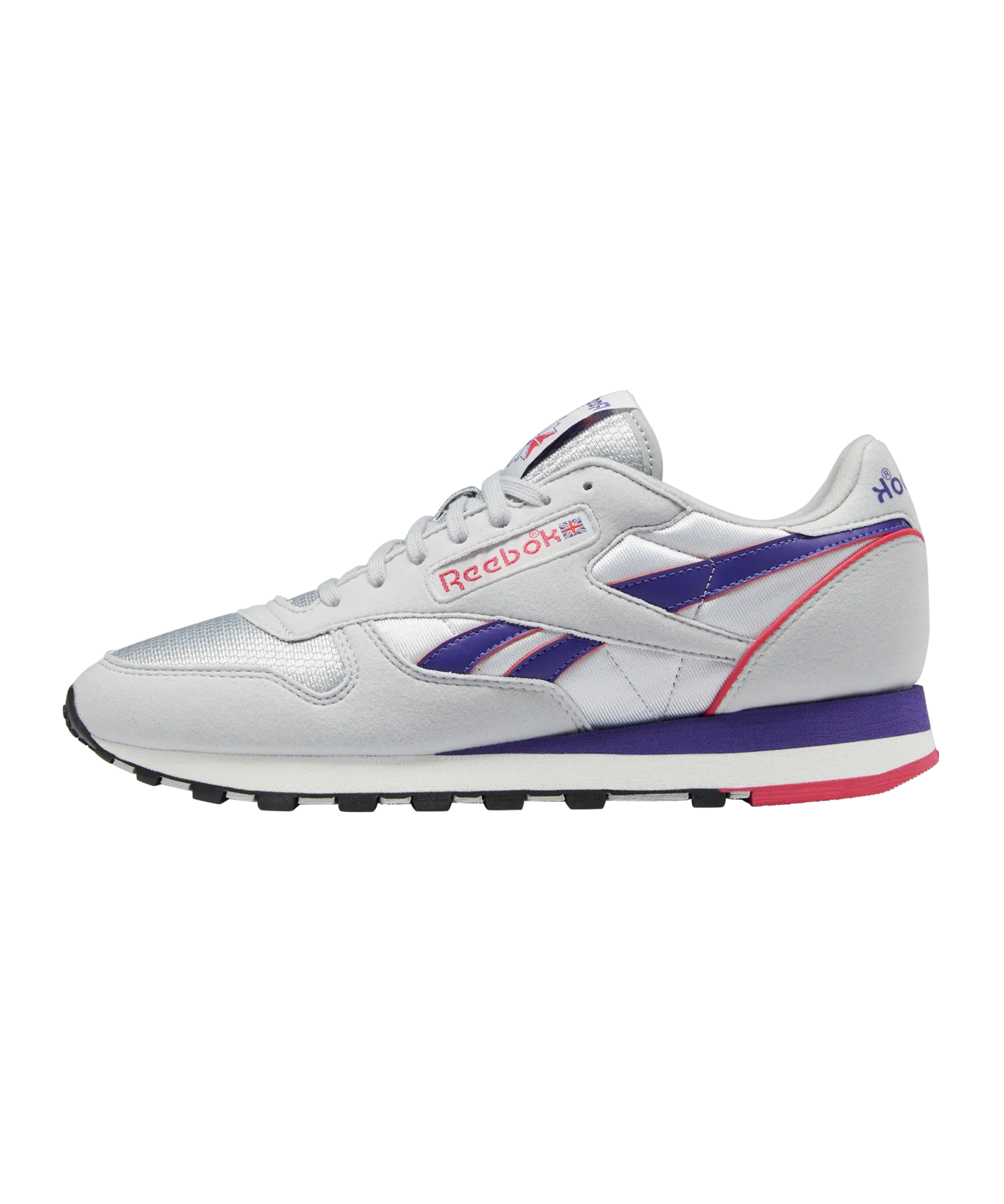 Reebok Classic Leather Grau Lila Pink