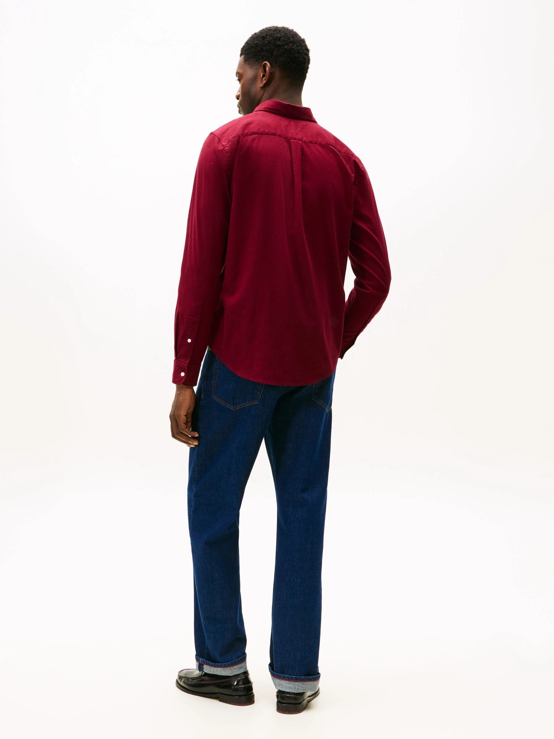 Rood - Tommy Hilfiger Flex Regular Fit Flannel Shirt