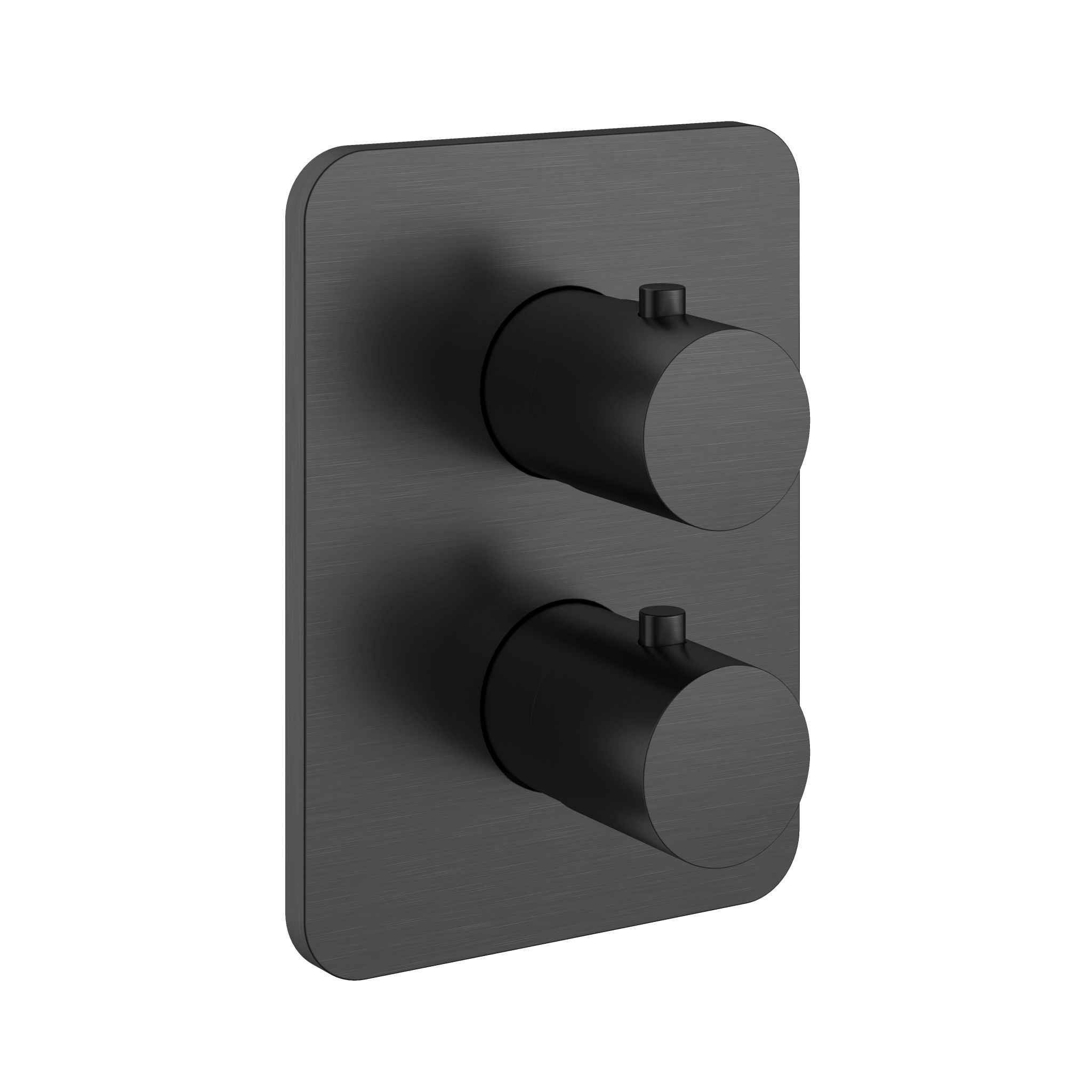 Hotbath Gal inbouwthermostaat 2-wegs geborsteld gunmetal PVD