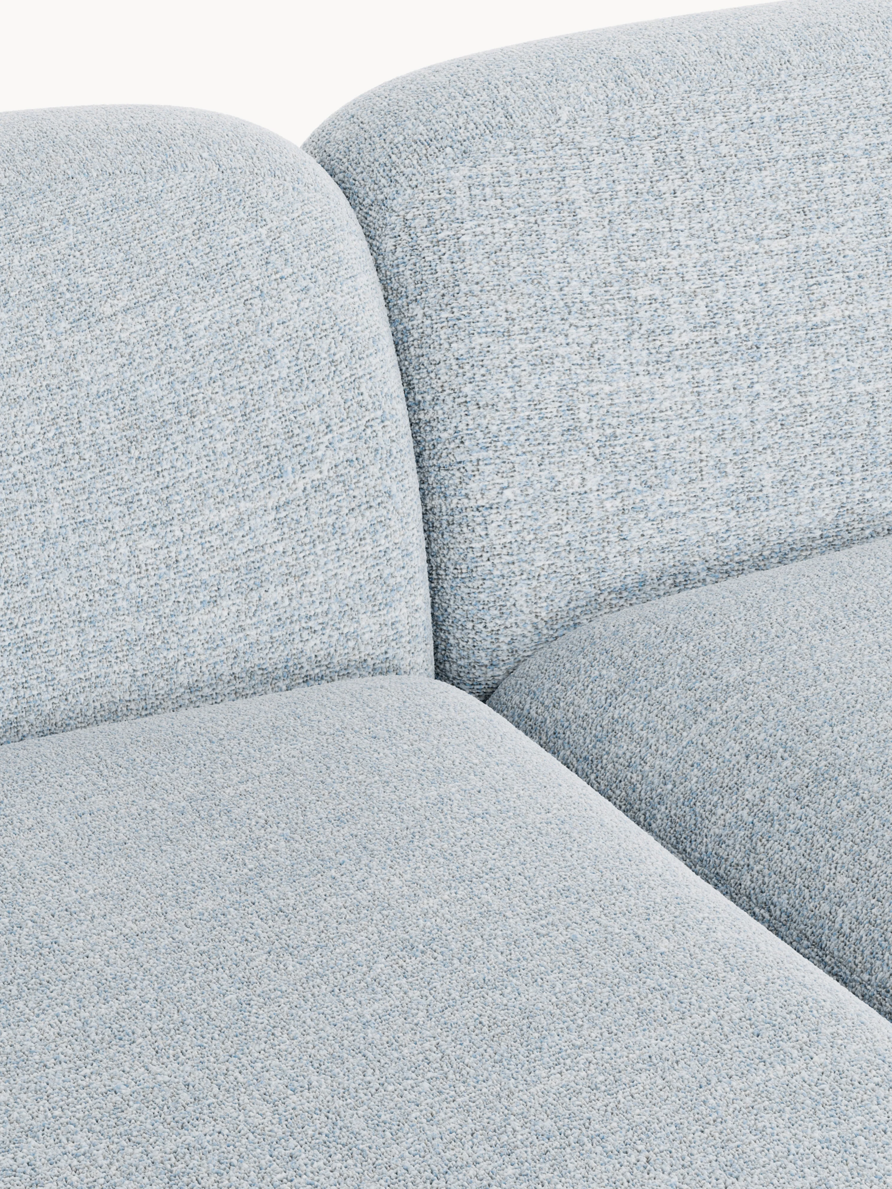 Modulaire bouclé hoekbank Wolke (4-zits) met chaise longue