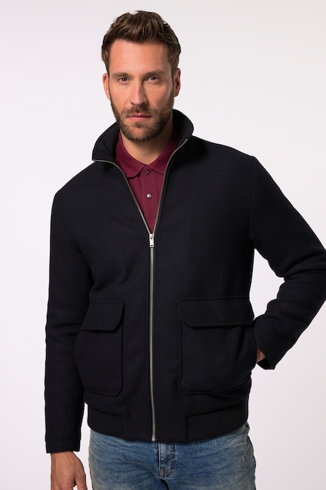 JP 1880 Bomberjacke, Wolle, Collegekragen, bis 7 XL