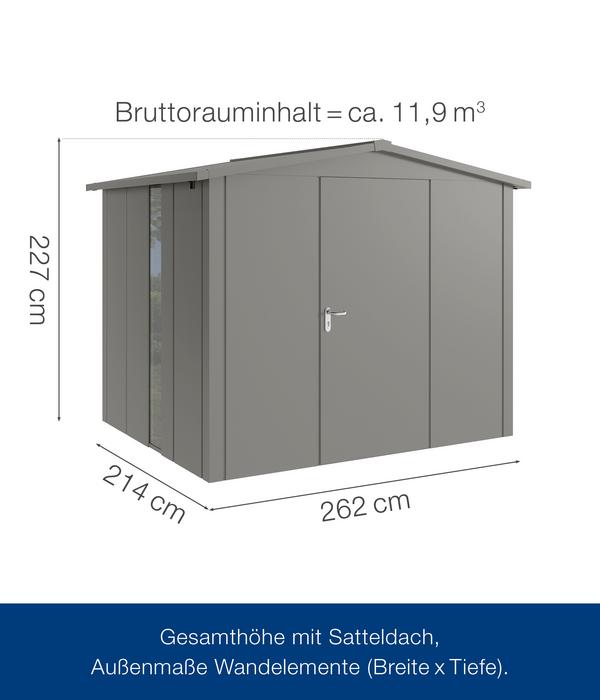 Hörmann Metallgerätehaus Juno JSD9 L-SK