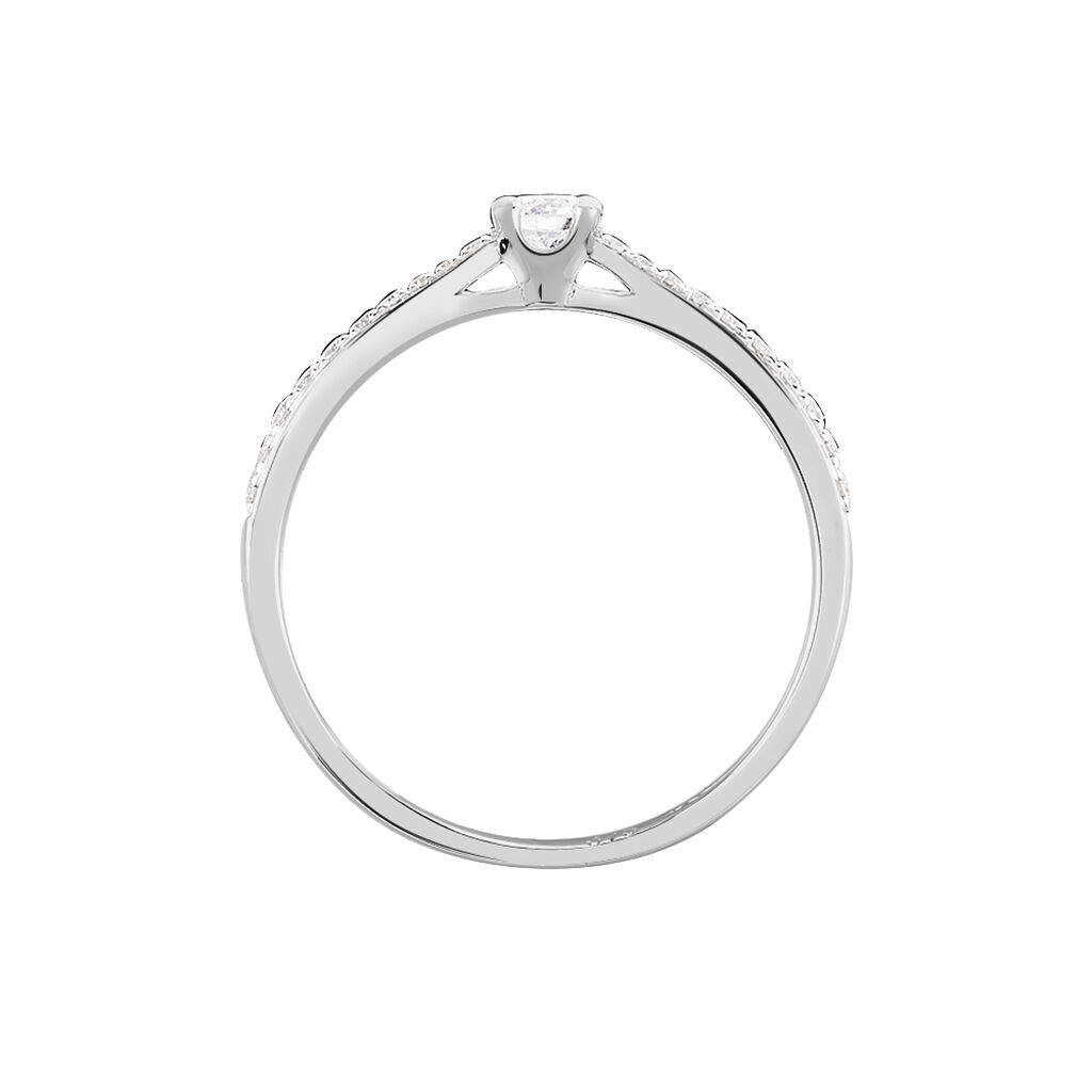 Bague Solitaire Hemera Or Blanc Diamant