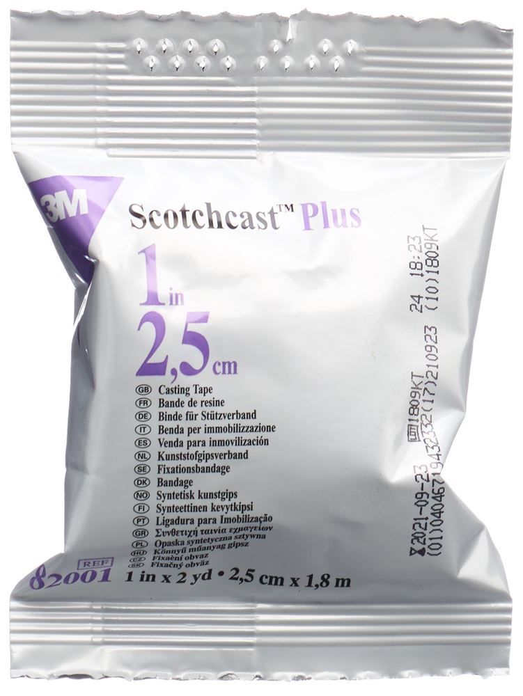 SCOTCHCAST Scotchcast Plus<br>1 Stück, 2.5cmx1.8m, weiss