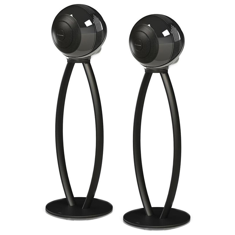 Cabasse The Pearl Akoya Noir (la paire) + Pieds Noirs