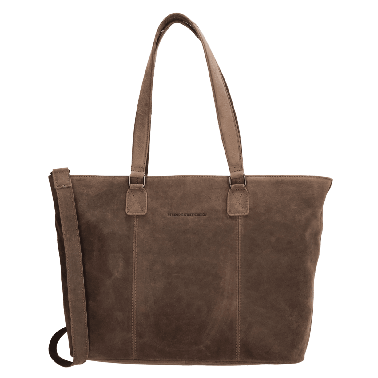 Hide & Stitches Idaho Laptoptas 15,6 inch Donkerbruin