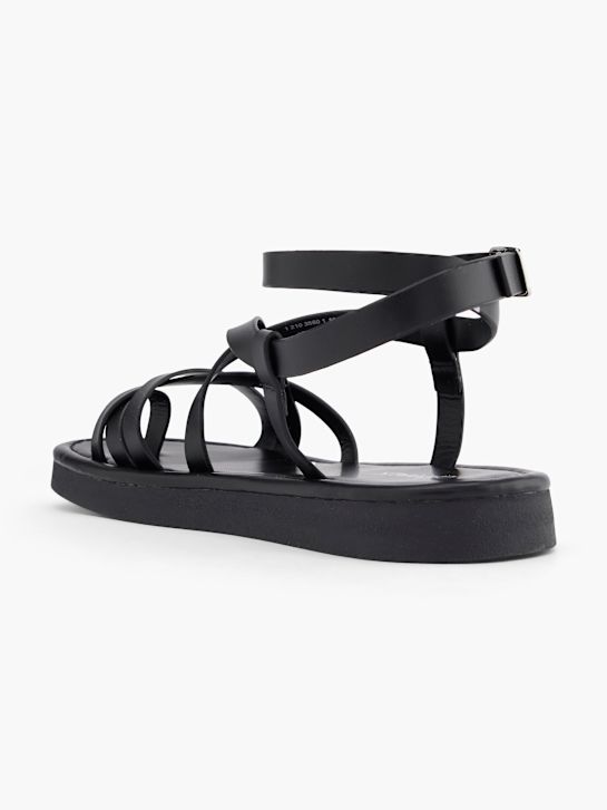 Catwalk Sandale Schwarz