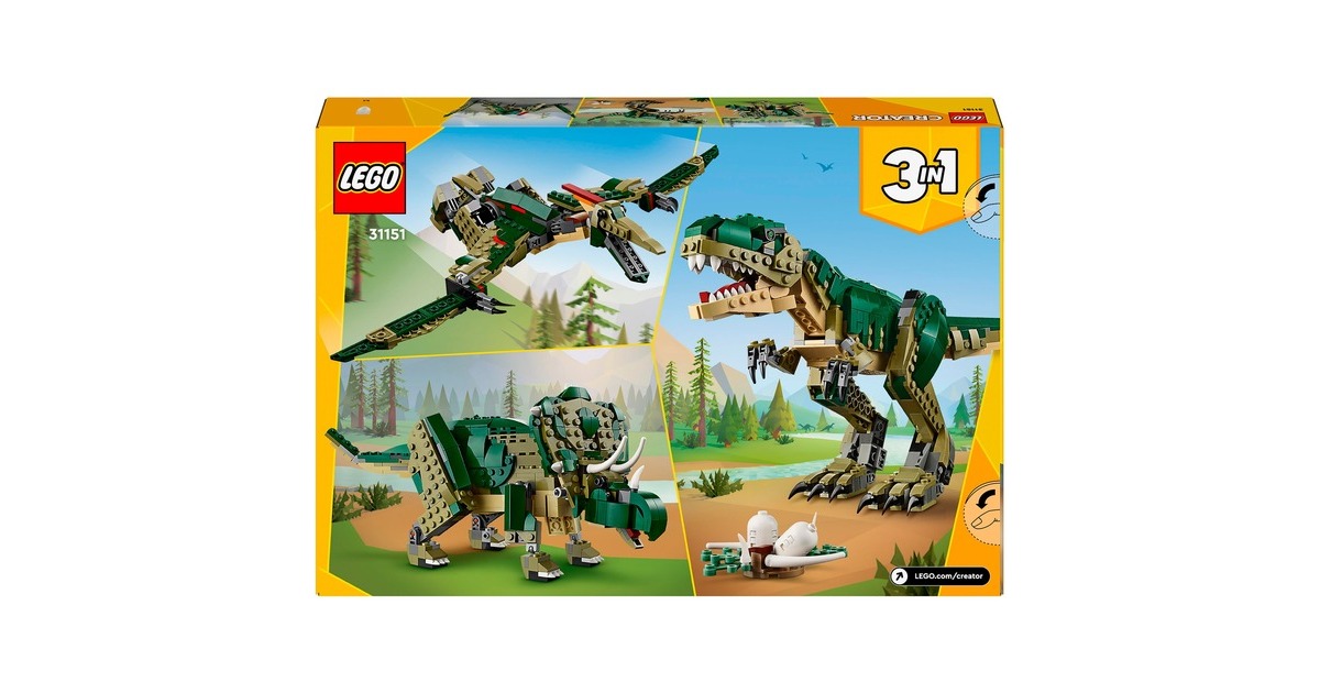 LEGOCreator 3-in-1 - T.Rex Constructiespeelgoed  (31151)