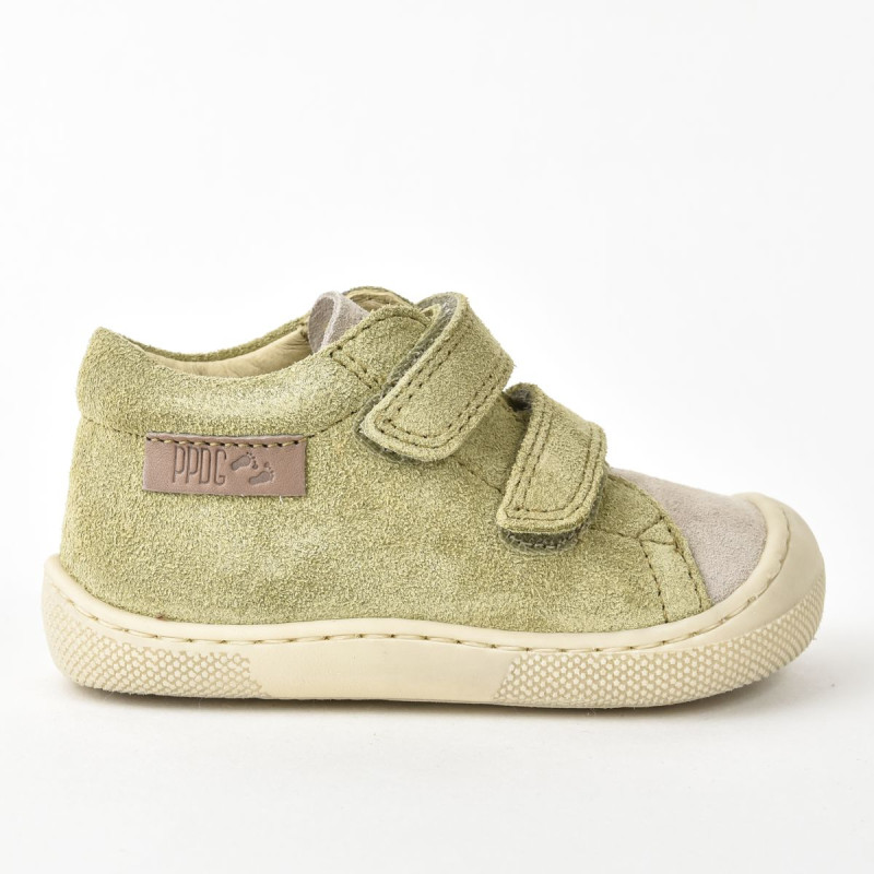 Naturino Naturino Barefoot Amur Velcros Suede Vert Beige