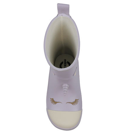 Mikk-Line Gummistiefel - 3D Unicorn - Lavender Aura