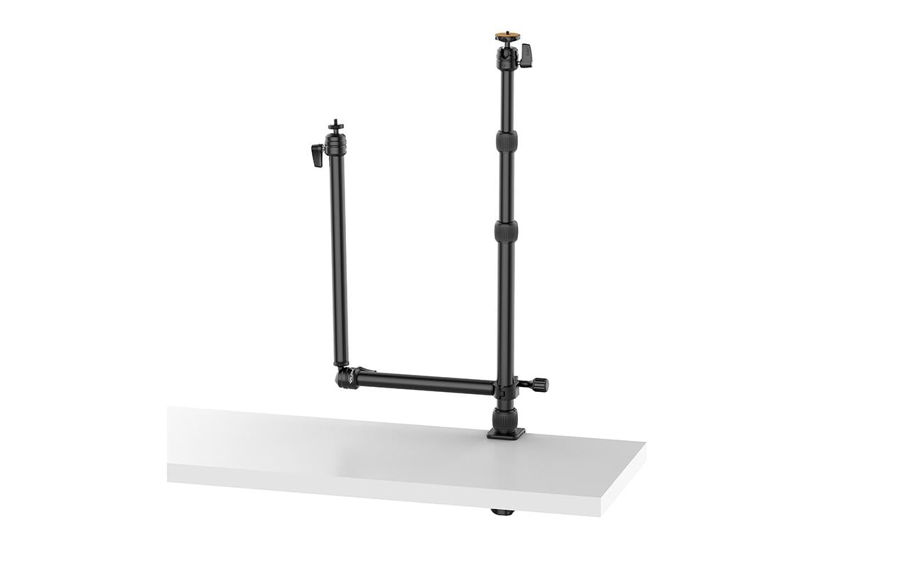 Tischhalterung LS11 Universal mit ZusatzhaltearmTischstativ mit 3 ausziehbaren Stangen