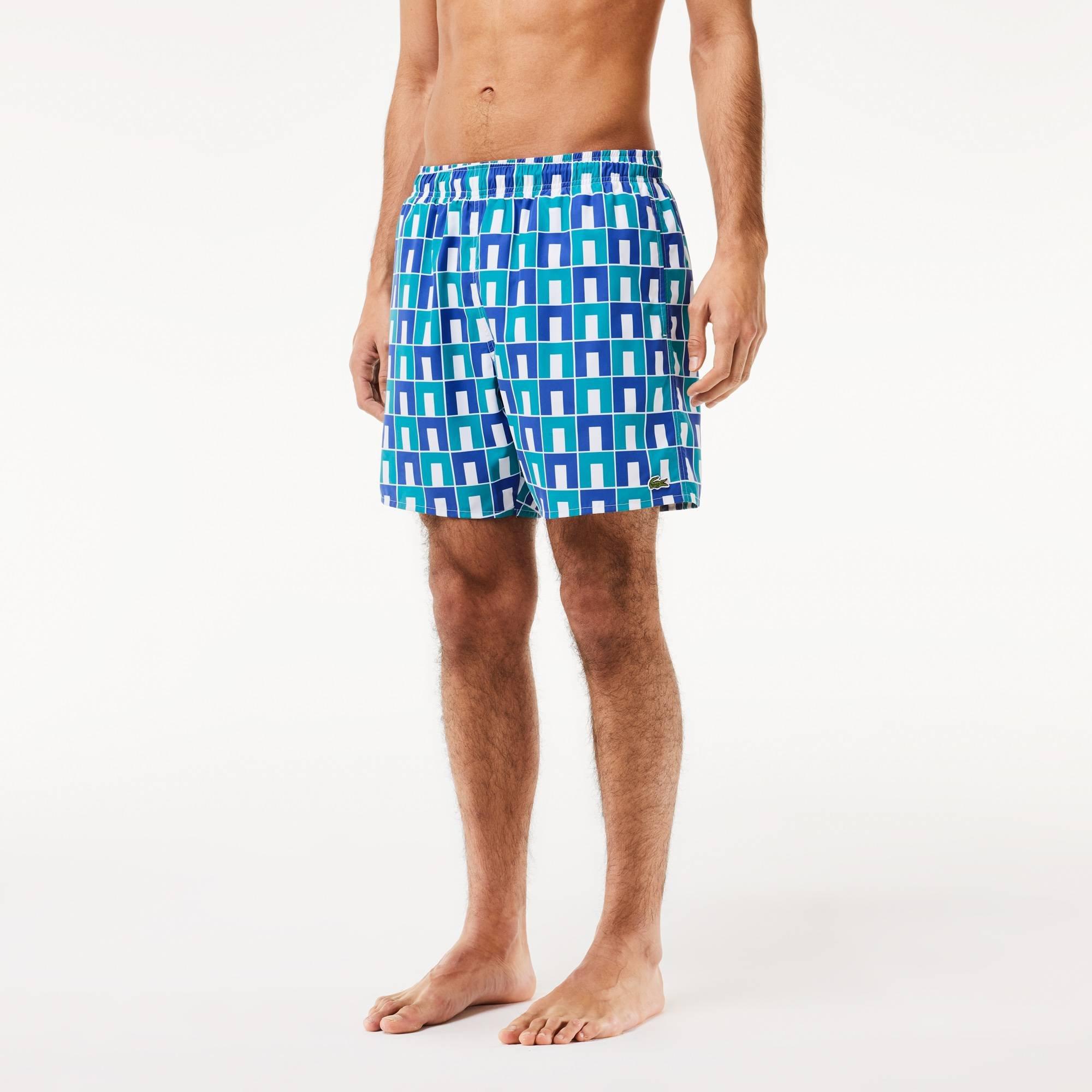 Lacoste Printed Swim Shorts