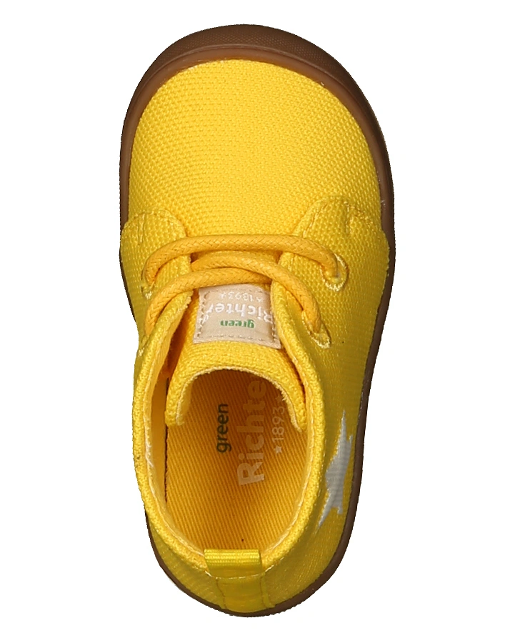 Schnür-Lauflernschuhe STERNCHEN in gelb