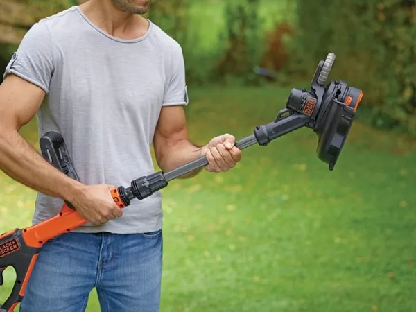 Black & Decker STC1820PC, 7400 rpm, Sort, Orange, Sølv - Inkl. 1x2Ah Batteri
