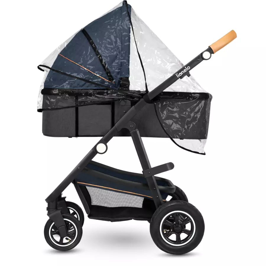 lionelo Kombikinderwagen Amber 3 in 1 Blue Navy