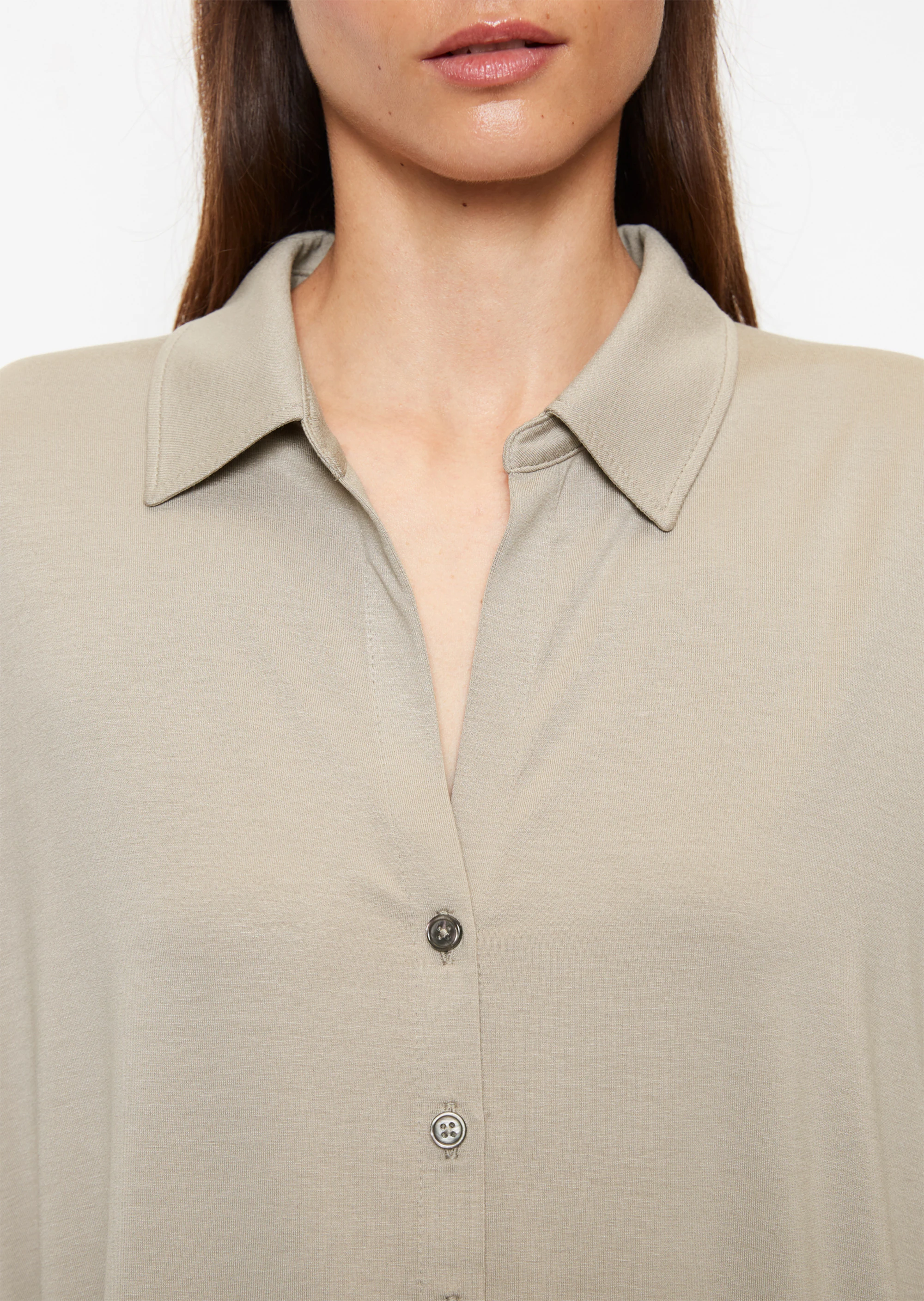 Jersey-Bluse loose aus LENZING™ ECOVERO™